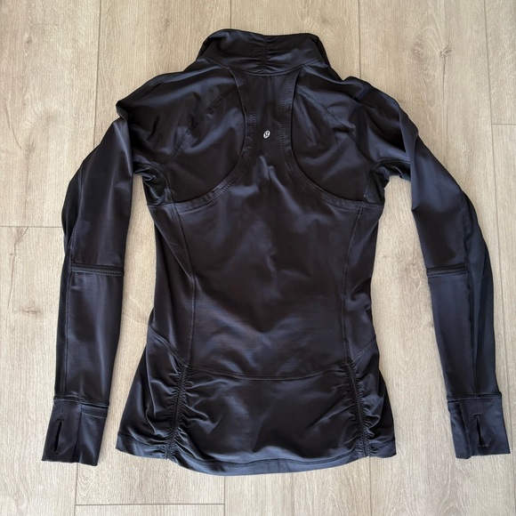 Lululemon Black Quarter-Zip Athletic Pullover - size 8 - Picture 5 of 7